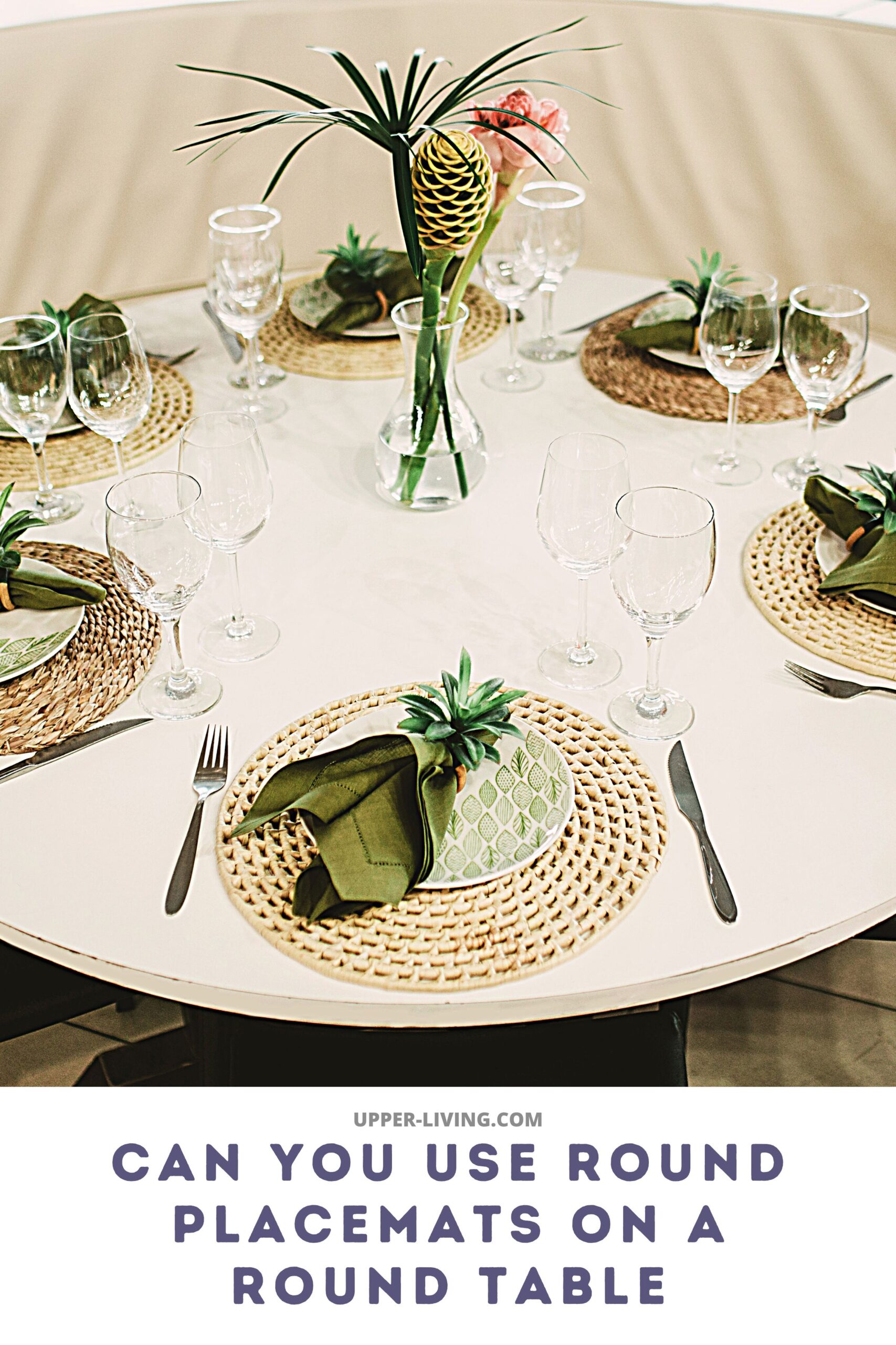 Should You Use Round Placemats On A Round Table Upper Living
